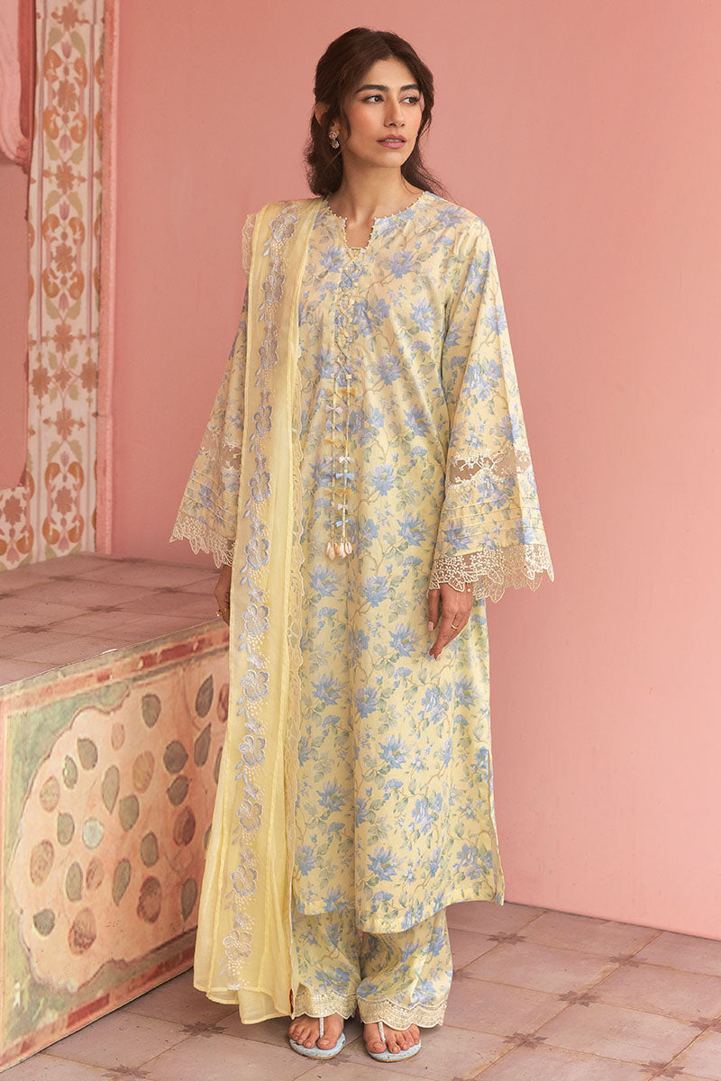 Cross Stitch | Premium Lawn 25 | SUNSHINE DREAM XS Maize Yellow Lawn