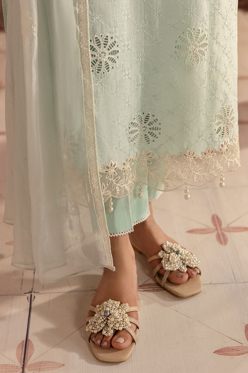 Cross Stitch | Premium Lawn 25 | SKY WHISPER L Ice Blue Lawn