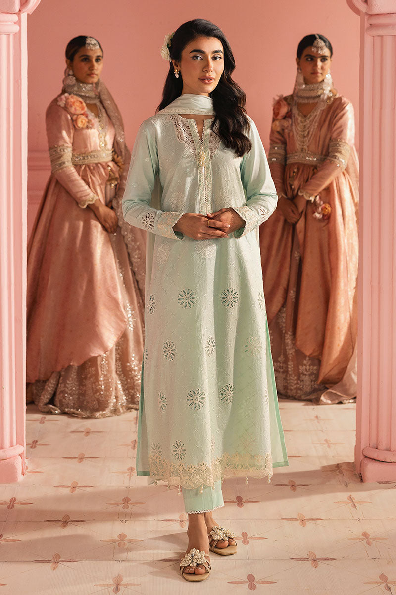 Cross Stitch | Premium Lawn 25 | SKY WHISPER XS Ice Blue Lawn