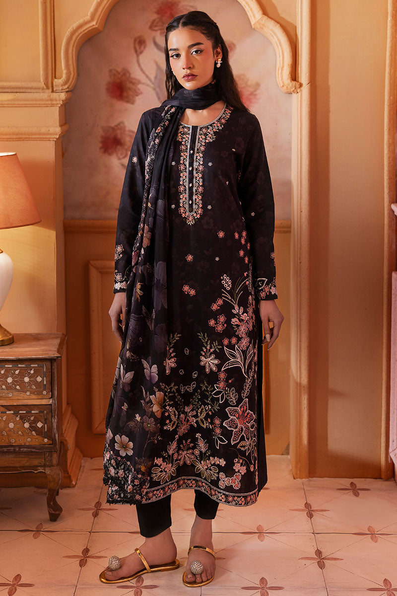 Cross Stitch | Premium Lawn 25 | CAVIAR CHARM XS Black Lawn