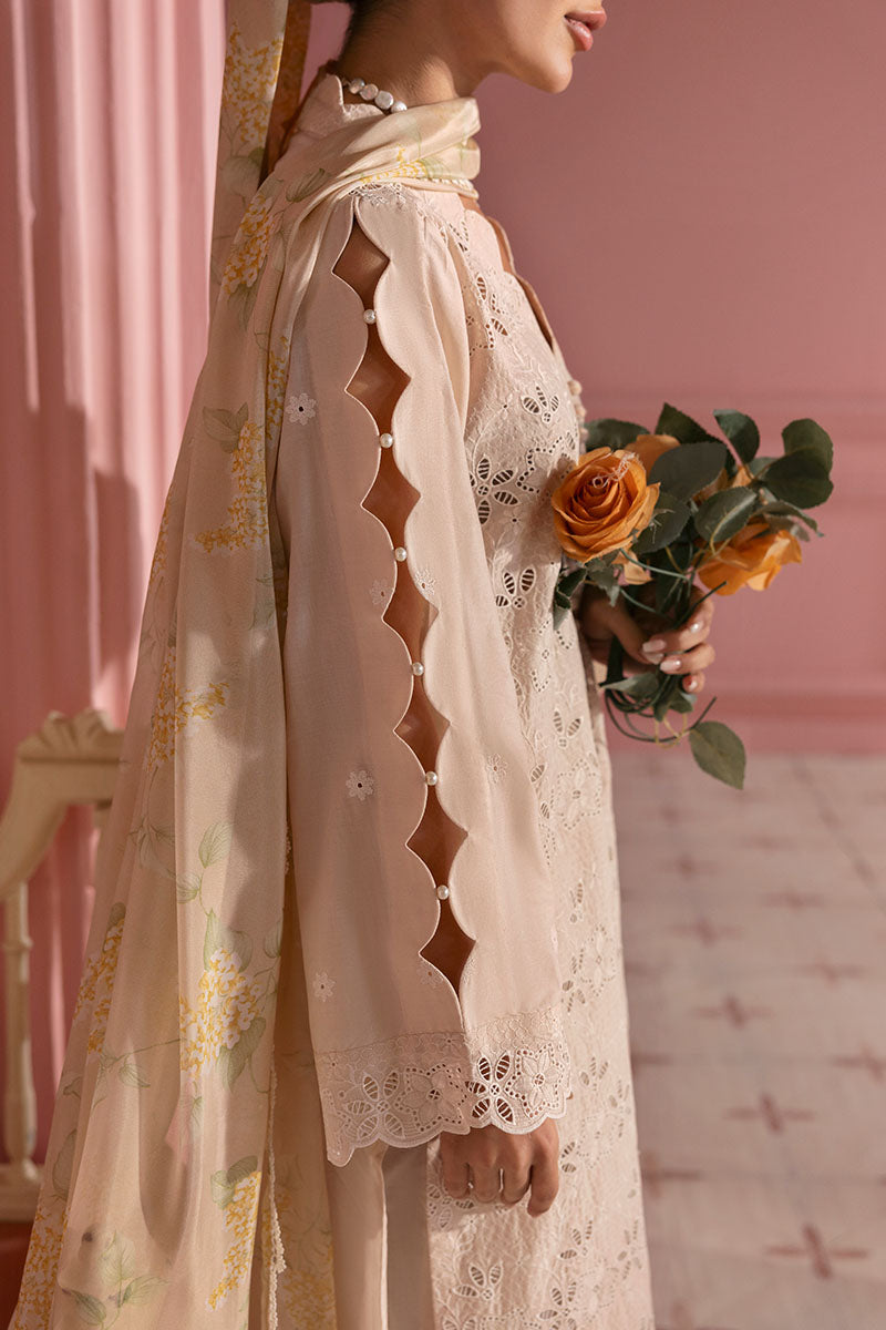 Cross Stitch | Premium Lawn 25 | PEACH PARFAIT M Pale Peach Lawn