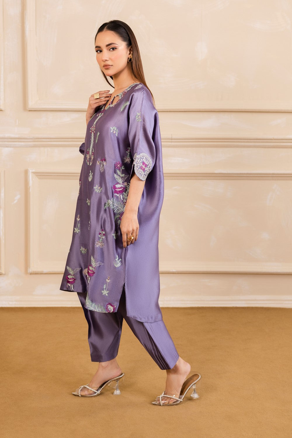 Maryum N Maria | Zaira Pret | PRIMROSE M Lavender Organza Silk