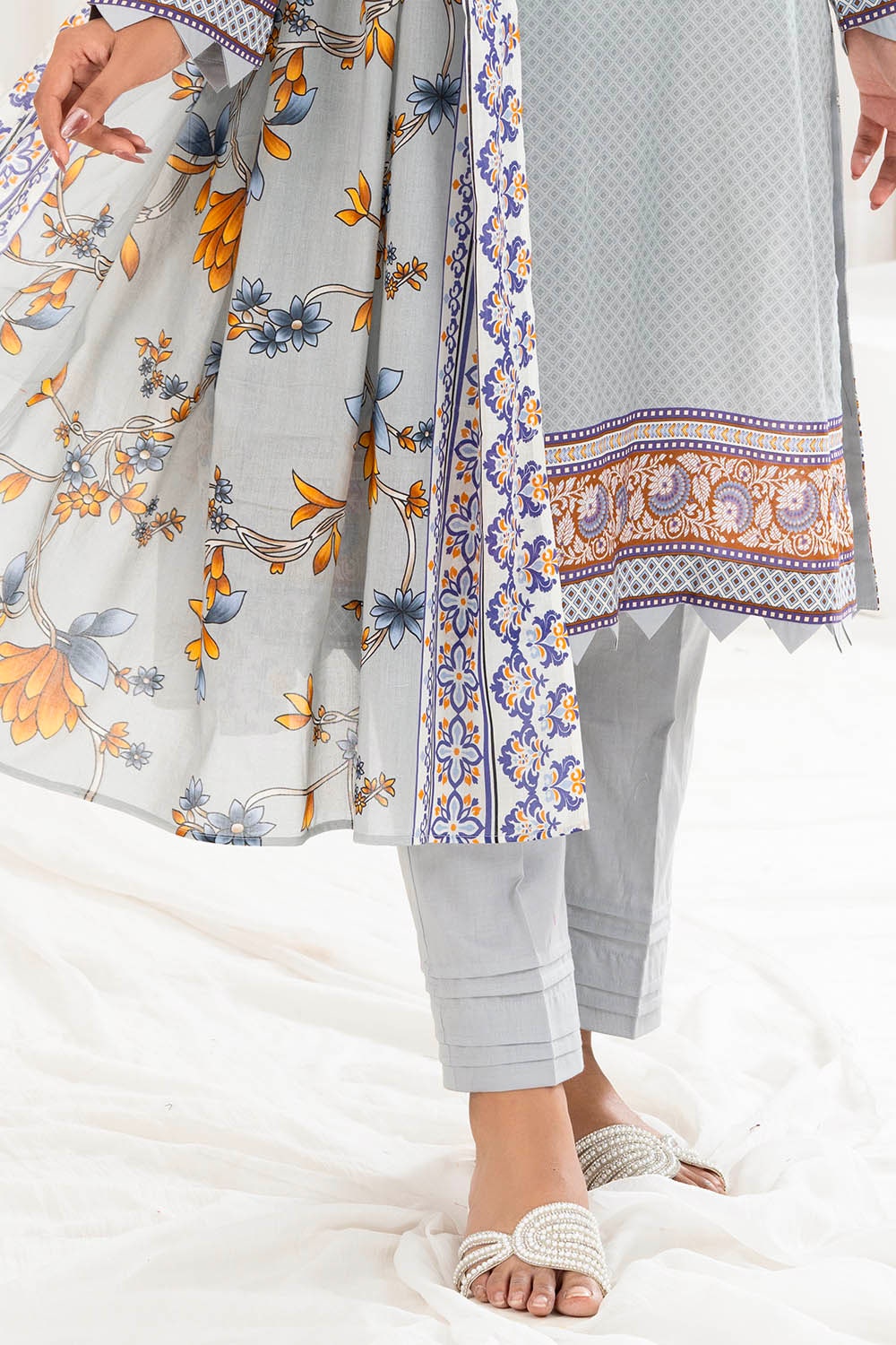 Gul Ahmed | Summer Special 25 | CLP-52203 XL Gray Lawn