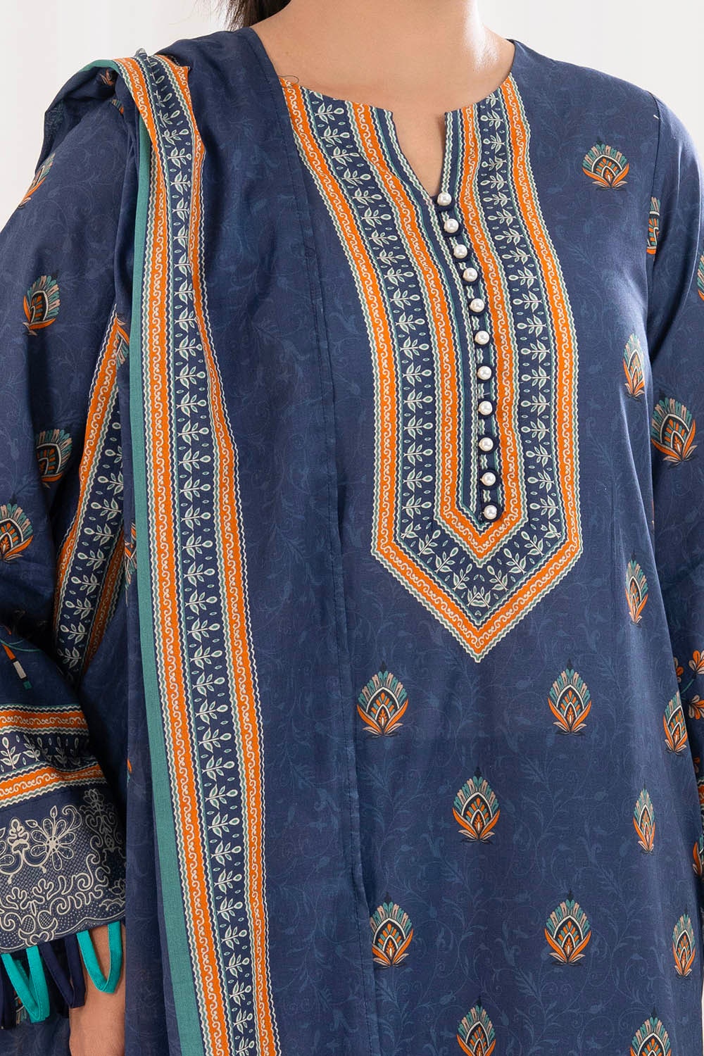 Gul Ahmed | Summer Special 25 | CLP-52211 L Navy Lawn