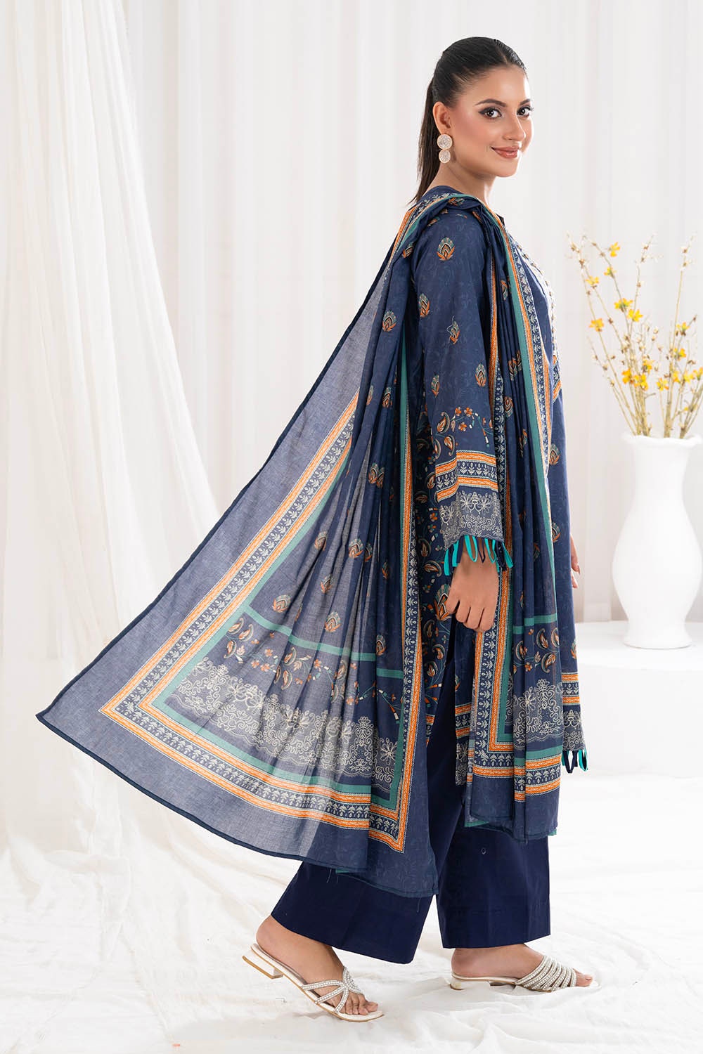 Gul Ahmed | Summer Special 25 | CLP-52211 XL Navy Lawn