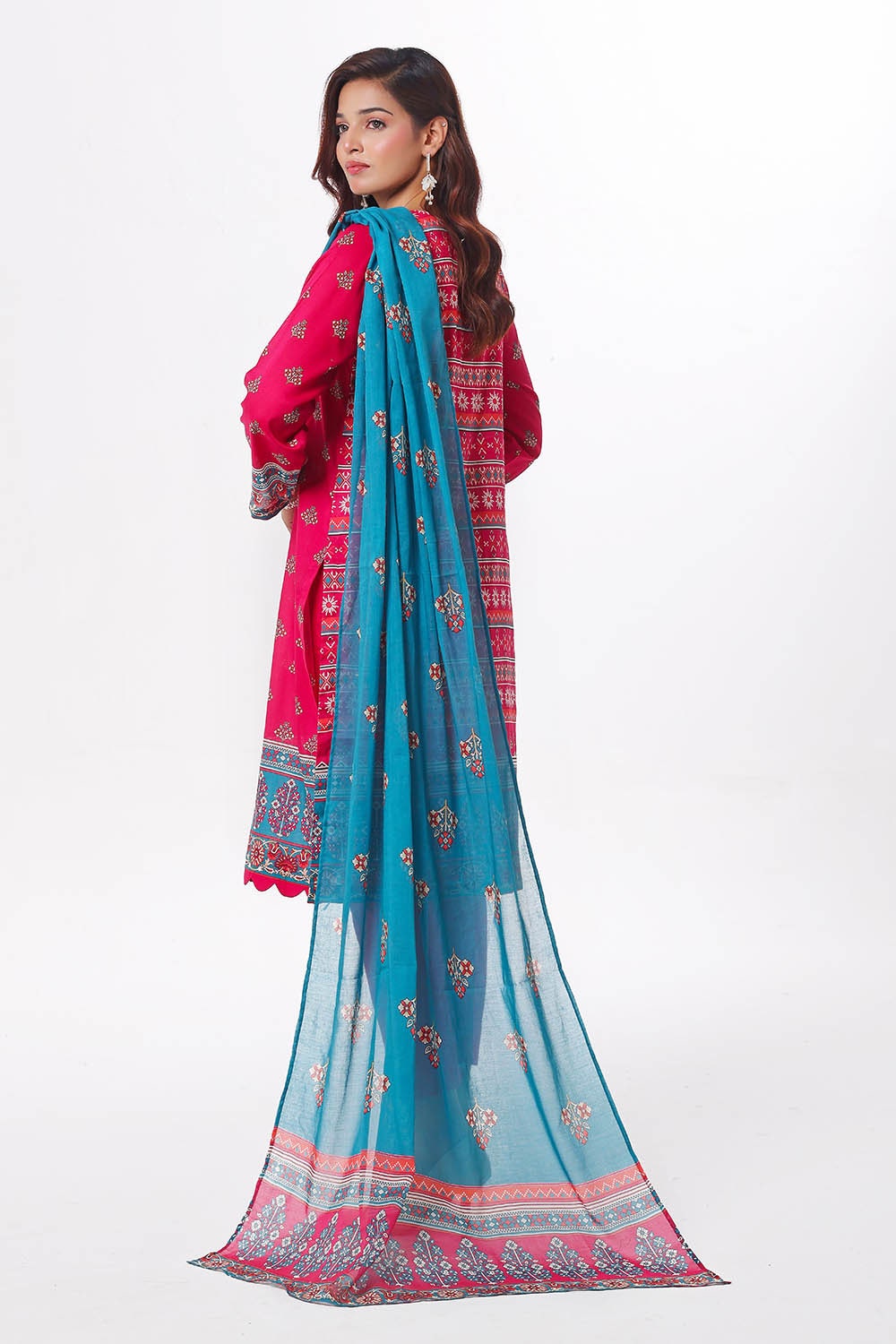 Gul Ahmed | Summer Special 25 | CLP-52209 M Coral Pink Lawn