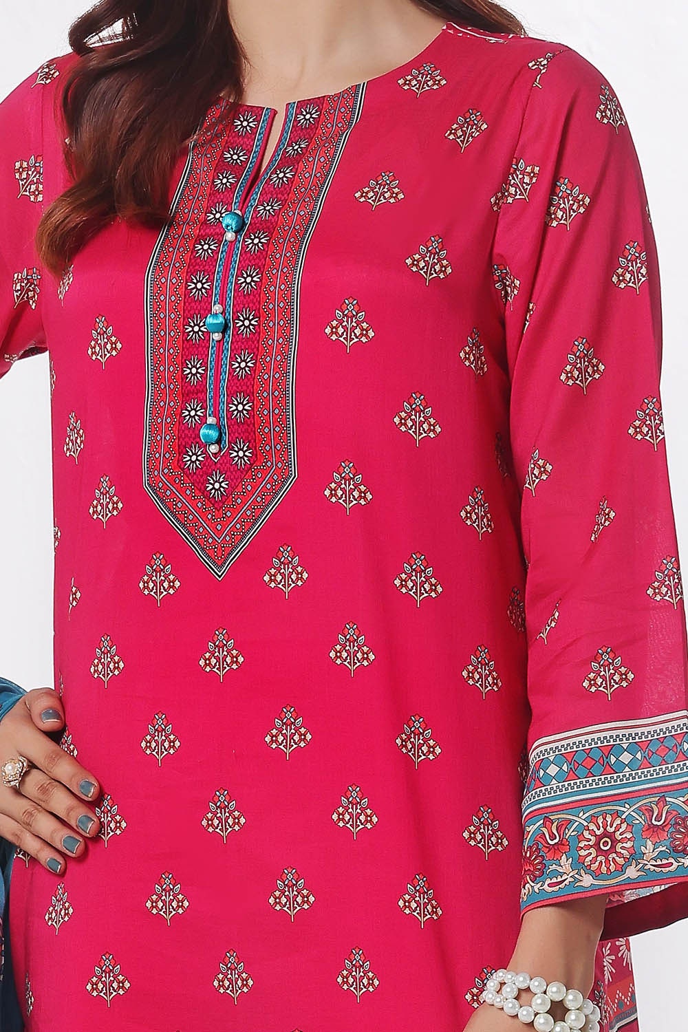Gul Ahmed | Summer Special 25 | CLP-52209 L Coral Pink Lawn