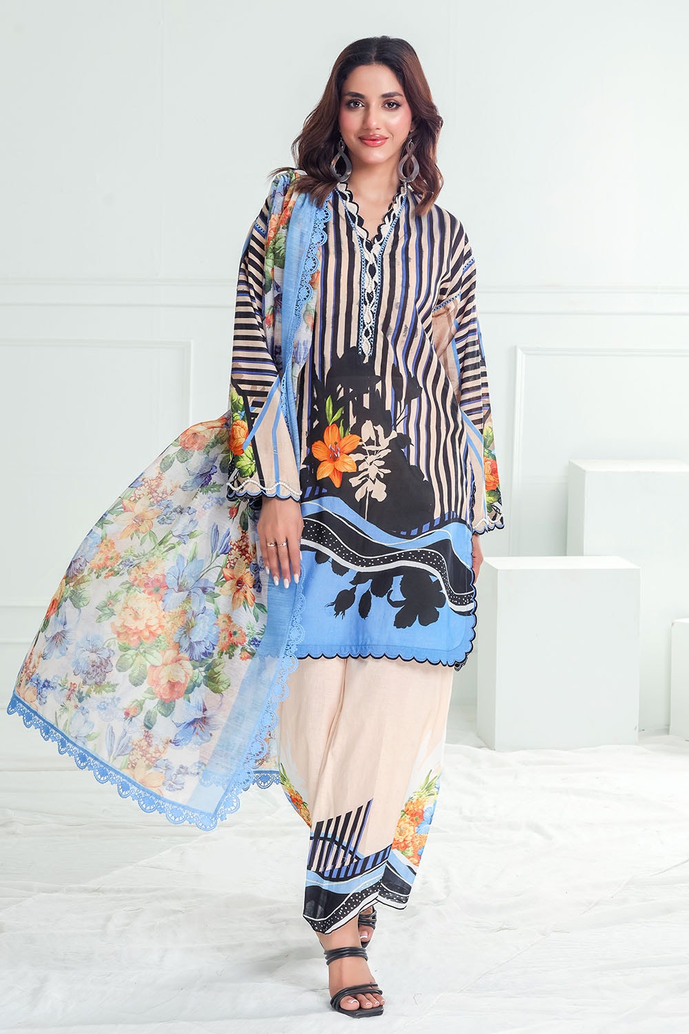 Gul Ahmed | Festive Capsule 25 | PC-52002 XS Multi Lawn