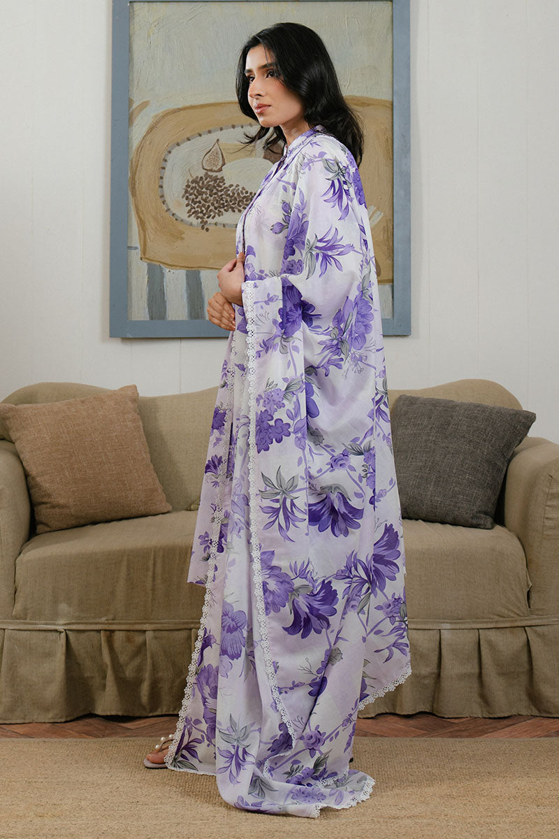 Cross Stitch | Daily Wear 25 | FLORAL ARDENT-3 PC L White Lawn