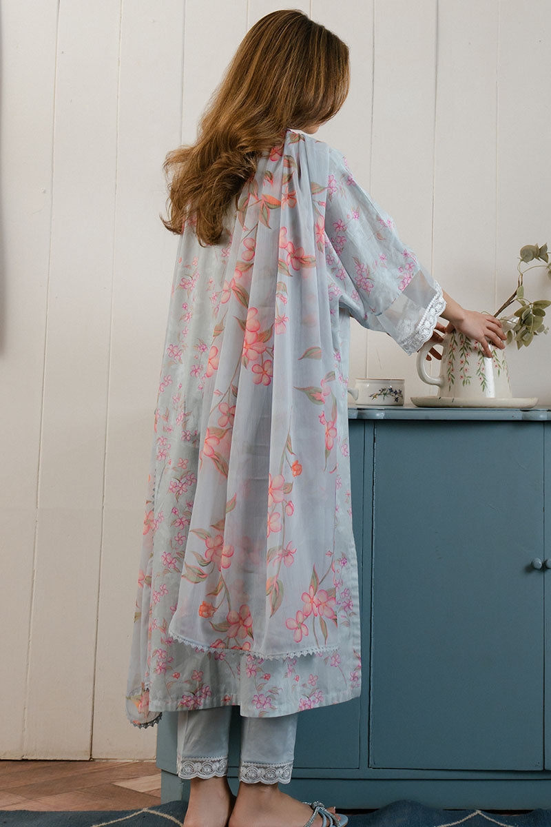 Cross Stitch | Daily Wear 25 | ICE DREAM-3 PC S Gray Lawn