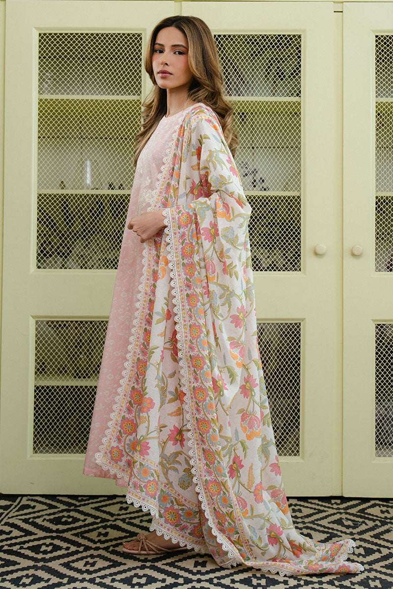 Cross Stitch | Daily Wear 25 | SOFT PINK-3 PC XL Pink Lawn