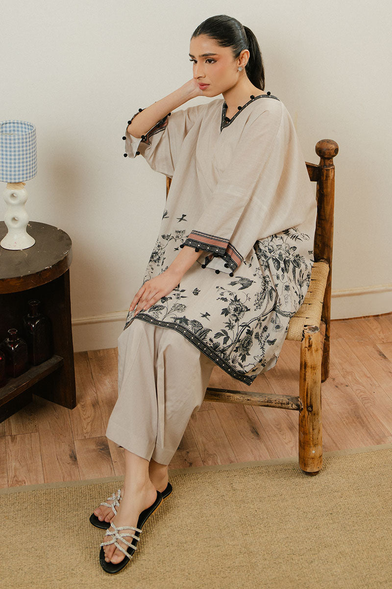 Cross Stitch | Daily Wear 25 | SILVER CLOUD-2 PC XL Gray Lawn