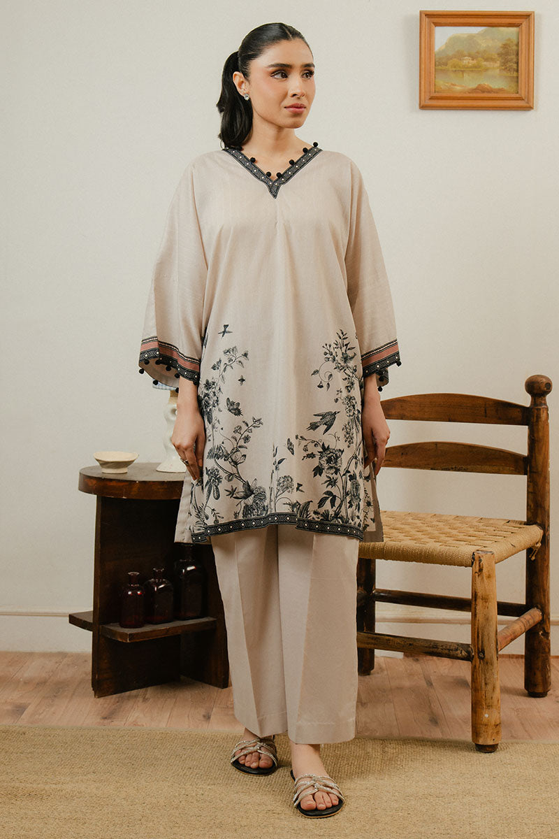 Cross Stitch | Daily Wear 25 | SILVER CLOUD-2 PC XS Gray Lawn