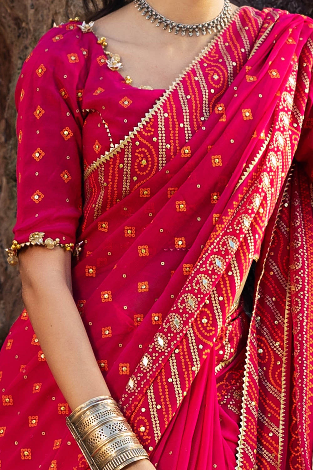 Gul Ahmed | Chunri Lawn 25 | PRS-52002 A M Carrot Pink Chiffon