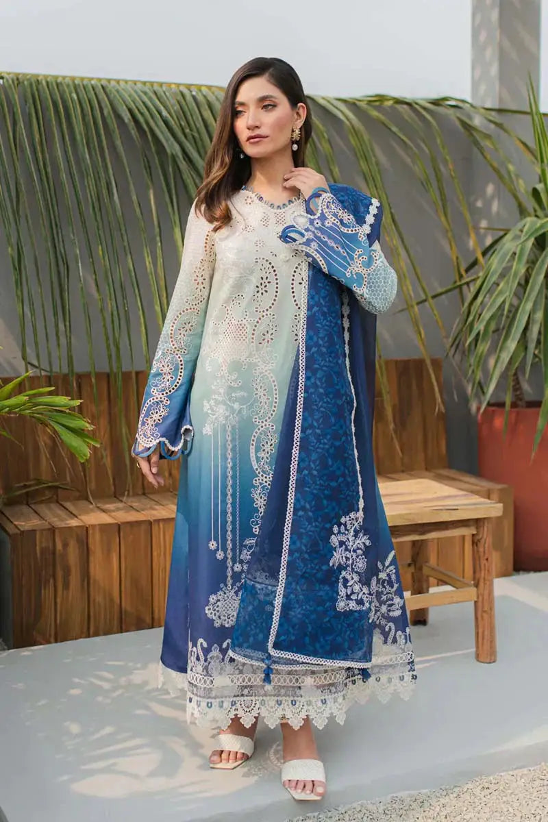 Qalamkar | Q Line Lawn Collection | JK-07 ELZA - Pakistani Designer Dress - by Qalamkar | Type: Luxury - 100% Original at Saira Sultan