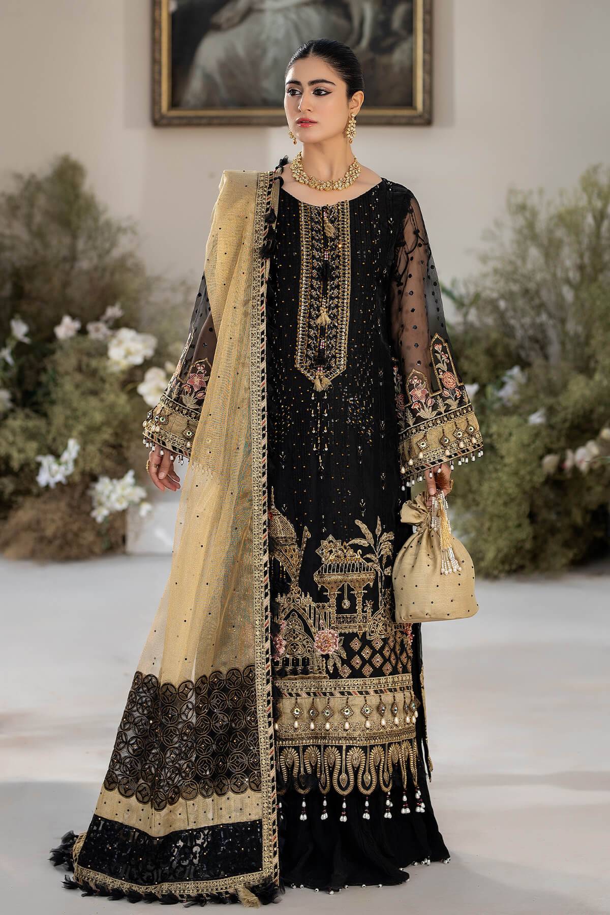 Raeesa Premium | Dehleez Formals | DL-1017 Nightingale - Pakistani Designer Dress - by Raeesa Premium | Type: Formal - 100% Original at Saira Sultan