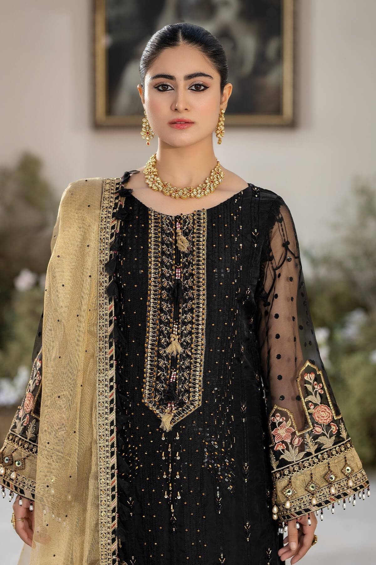 Raeesa Premium | Dehleez Formals | DL-1017 Nightingale - Pakistani Designer Dress - by Raeesa Premium | Type: Formal - 100% Original at Saira Sultan