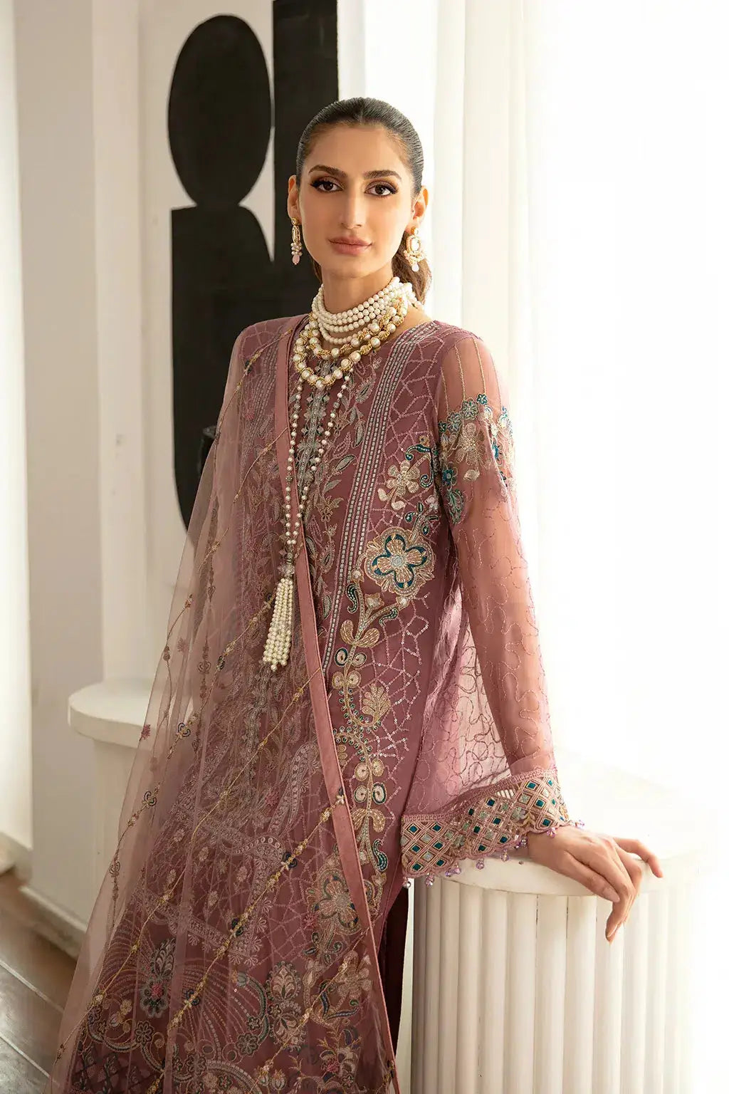 Ramsha | Rangoon Chiffon Collection | D-1102 - Pakistani Designer Dress - by Ramsha | Type: Formal - 100% Original at Saira Sultan