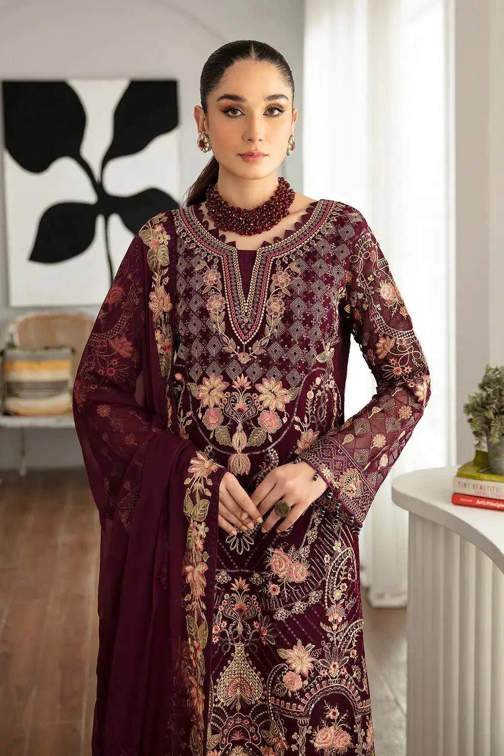 Ramsha | Rangoon Chiffon Collection | D-1104 - Pakistani Designer Dress - by Ramsha | Type: Formal - 100% Original at Saira Sultan