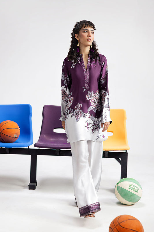 Afsanah | The Print Edit | PURPLE SAPPHIRE AP-114 XS Deep Violet Silk