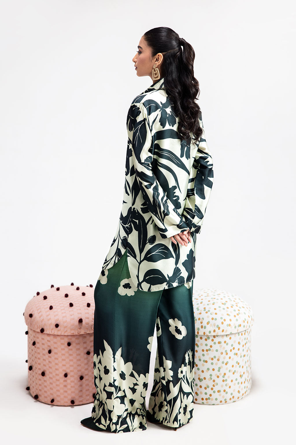 Afsanah | The Print Edit | GREEN SPARKLE AP-106 S Spanish Green Silk