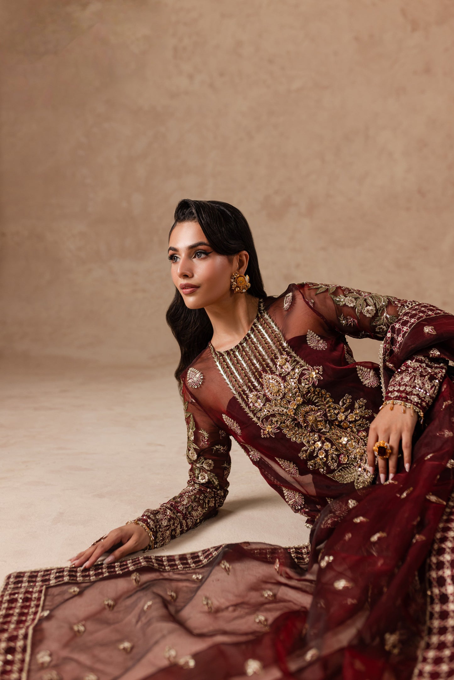 Imran Ramzan | Ch¨rie | Ruby Dream - Pakistani Designer Dress - by Imran Ramzan | Type: Clothing - 100% Original at Saira Sultan