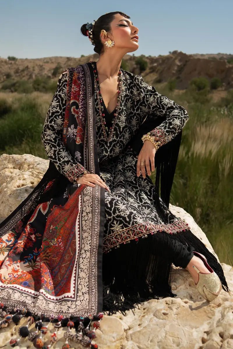 Sana Safinaz | Winter Luxury 23 | S231-002A-CP - Pakistani Designer Dress - by Sana Safinaz | Type: Luxury - 100% Original at Saira Sultan