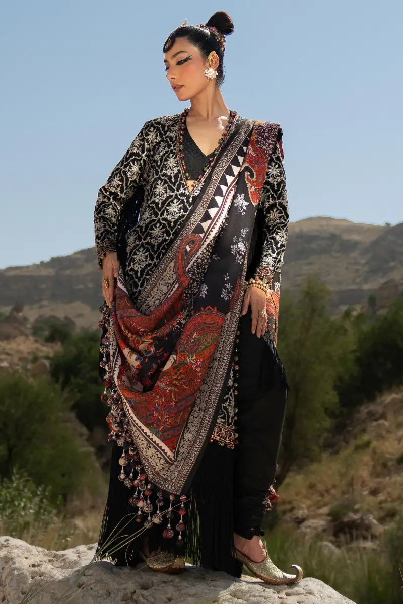 Sana Safinaz | Winter Luxury 23 | S231-002A-CP - Pakistani Designer Dress - by Sana Safinaz | Type: Luxury - 100% Original at Saira Sultan