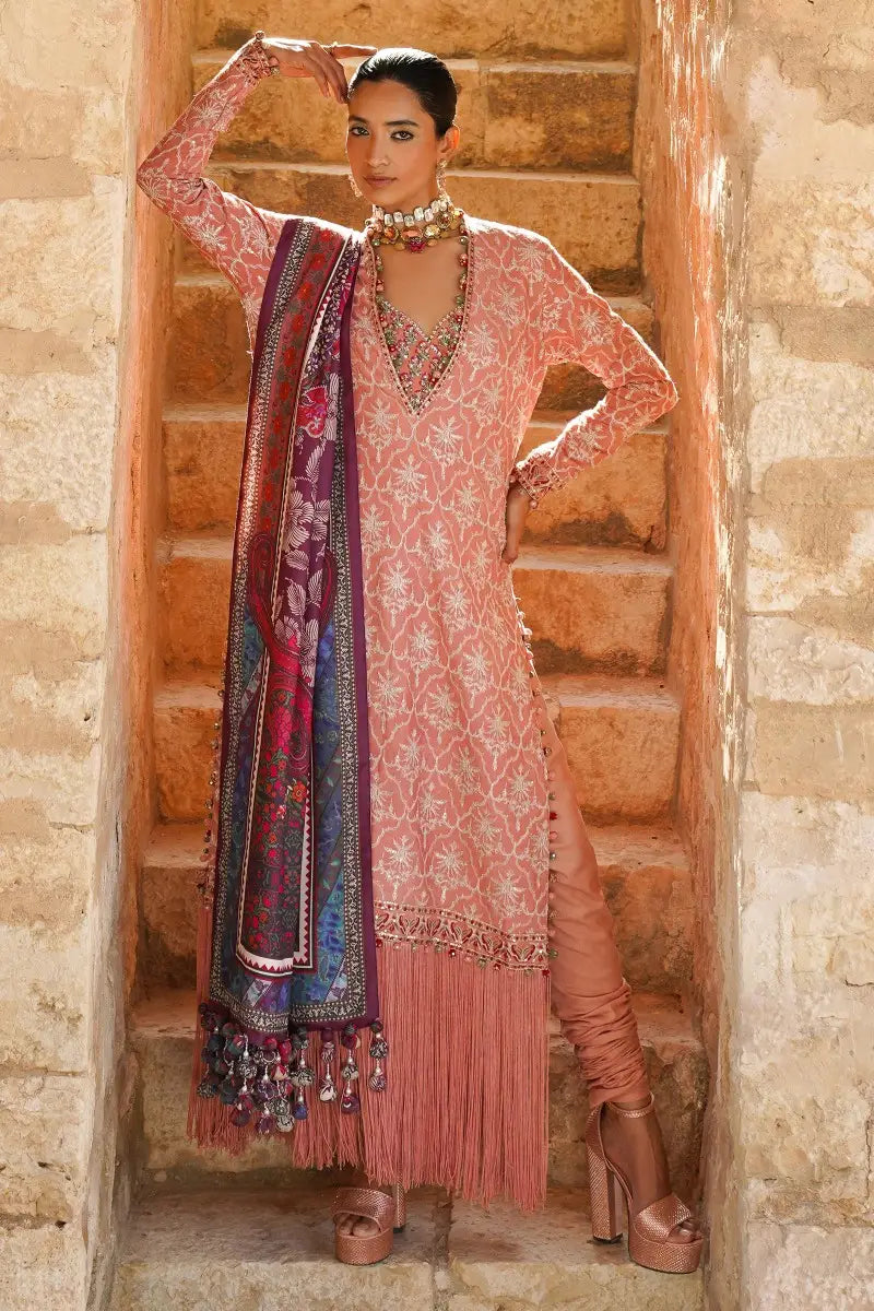 Sana Safinaz | Winter Luxury 23 | S231-002B-CP - Pakistani Designer Dress - by Sana Safinaz | Type: Luxury - 100% Original at Saira Sultan