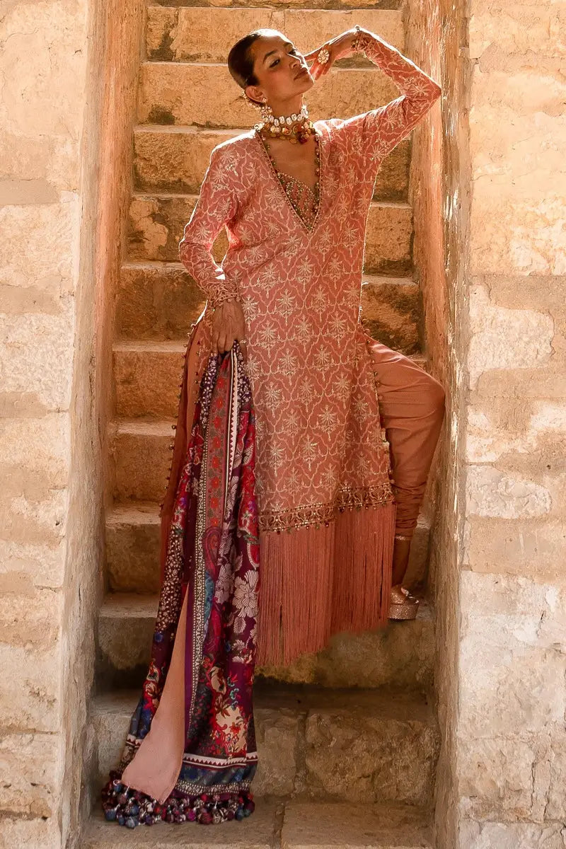 Sana Safinaz | Winter Luxury 23 | S231-002B-CP - Pakistani Designer Dress - by Sana Safinaz | Type: Luxury - 100% Original at Saira Sultan
