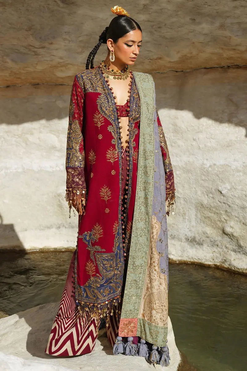 Sana Safinaz | Winter Luxury 23 | S231-003B-CP - Pakistani Designer Dress - by Sana Safinaz | Type: Luxury - 100% Original at Saira Sultan