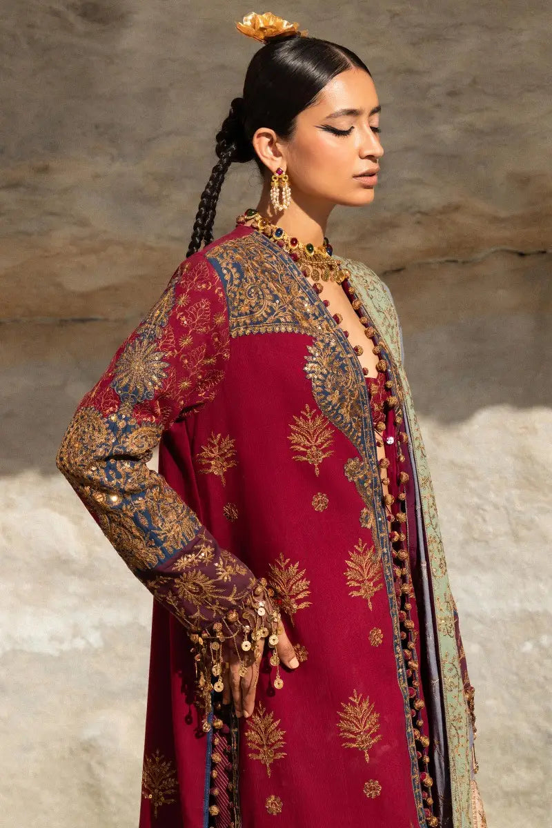 Sana Safinaz | Winter Luxury 23 | S231-003B-CP - Pakistani Designer Dress - by Sana Safinaz | Type: Luxury - 100% Original at Saira Sultan