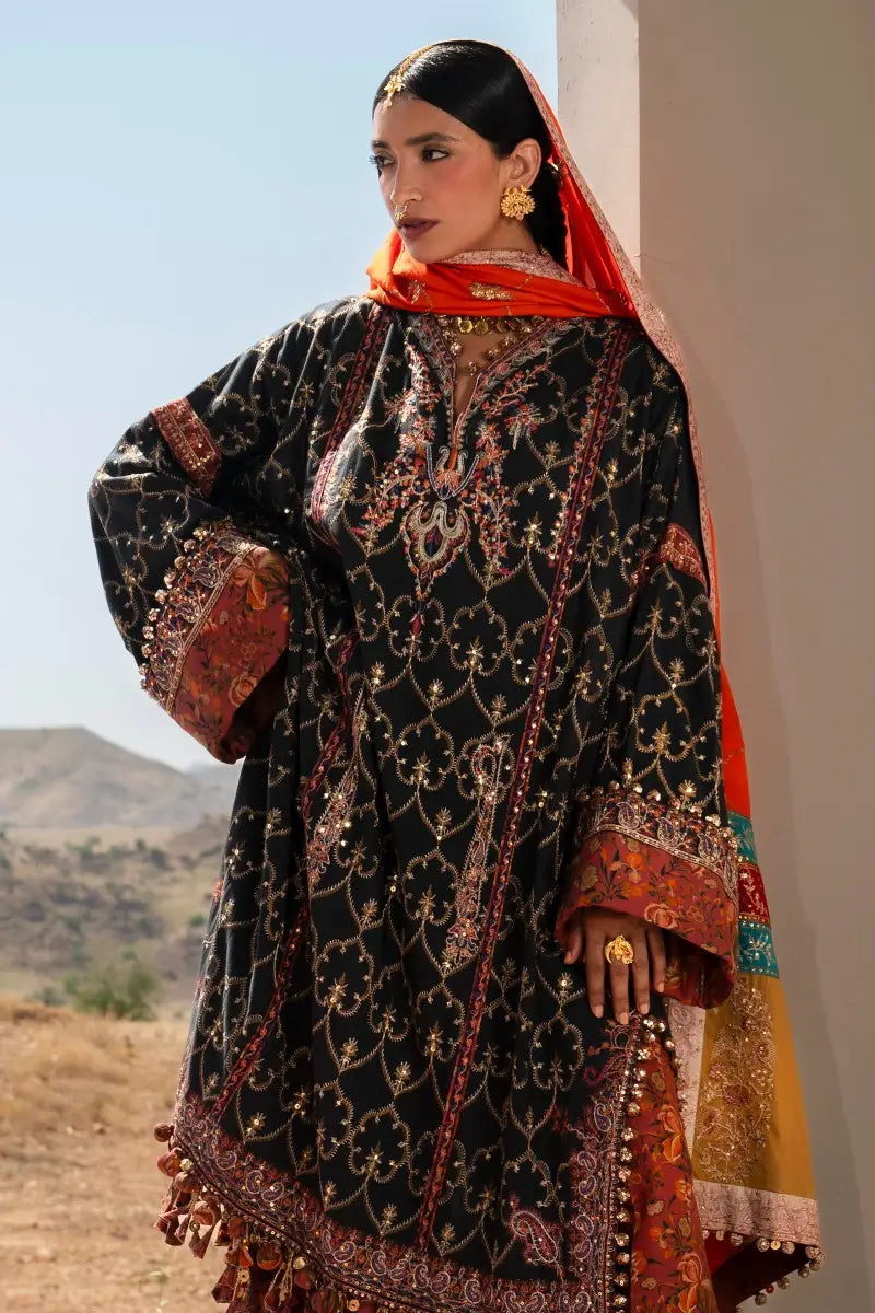 Sana Safinaz | Winter Luxury 23 | S231-004A-CP - Pakistani Designer Dress - by Sana Safinaz | Type: Luxury - 100% Original at Saira Sultan