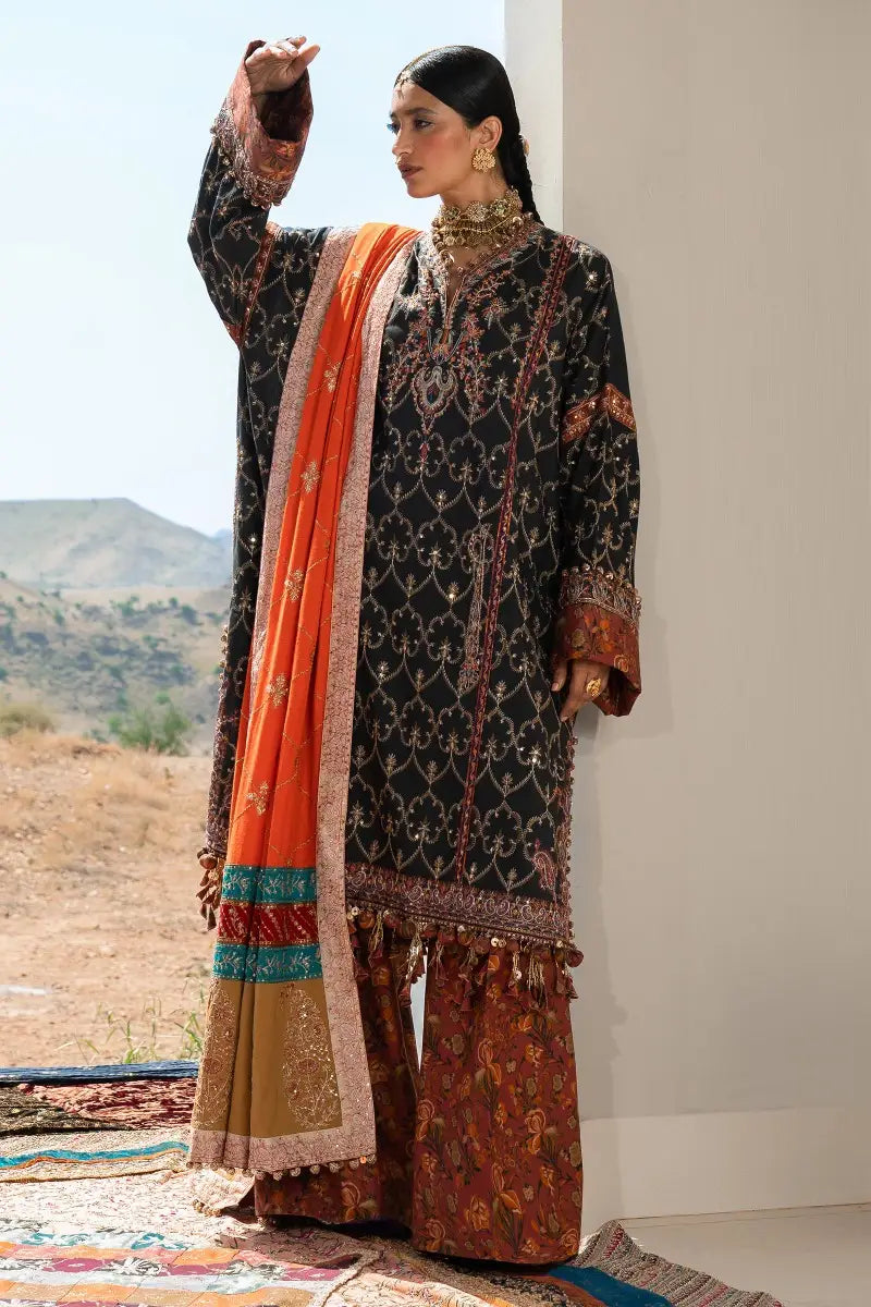 Sana Safinaz | Winter Luxury 23 | S231-004A-CP - Pakistani Designer Dress - by Sana Safinaz | Type: Luxury - 100% Original at Saira Sultan