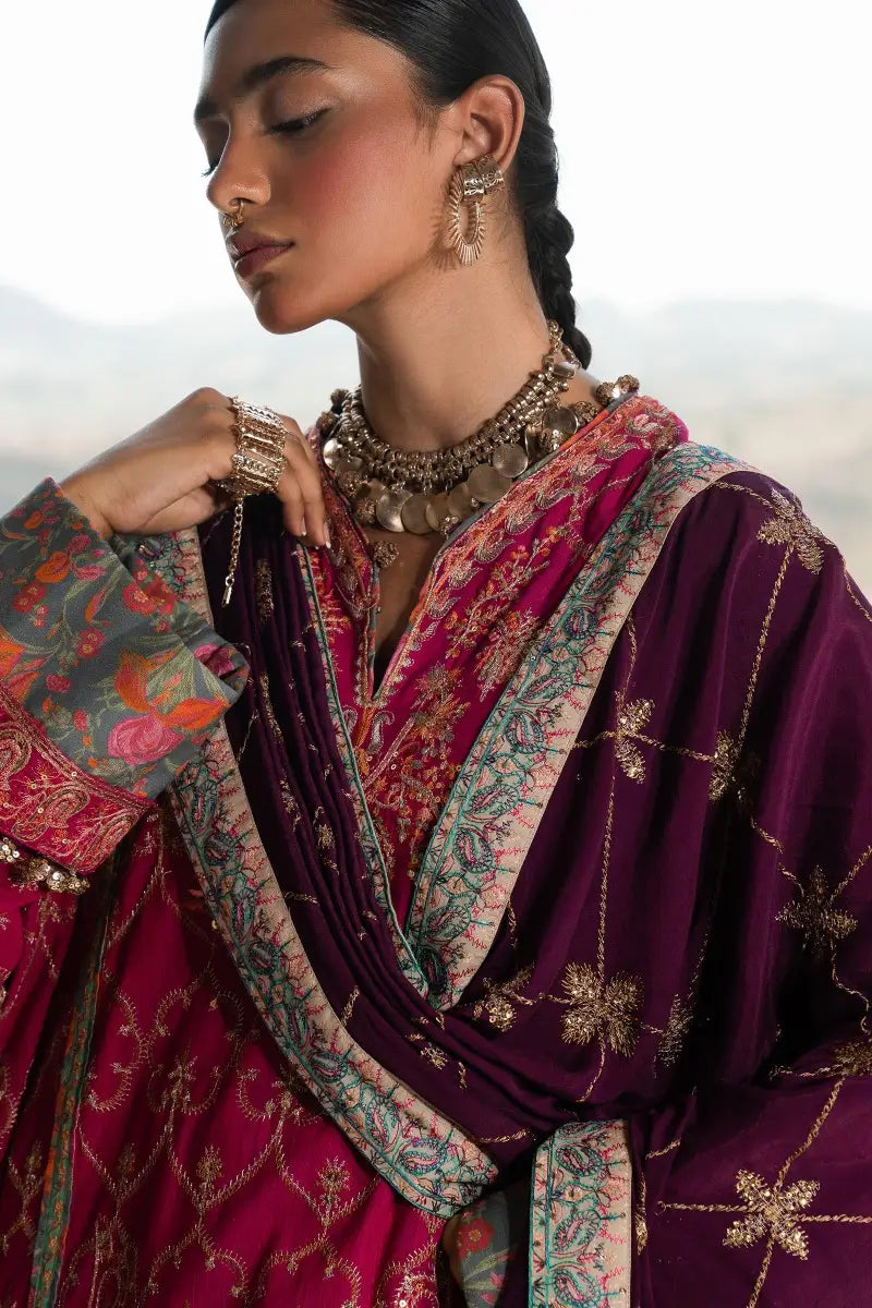 Sana Safinaz | Winter Luxury 23 | S231-004B-CP - Pakistani Designer Dress - by Sana Safinaz | Type: Luxury - 100% Original at Saira Sultan