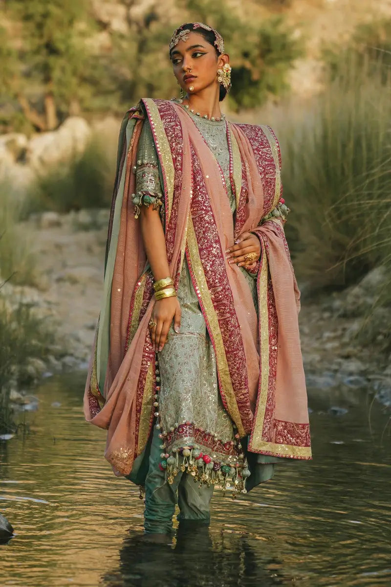 Sana Safinaz | Winter Luxury 23 | S231-006B-CV - Pakistani Designer Dress - by Sana Safinaz | Type: Luxury - 100% Original at Saira Sultan