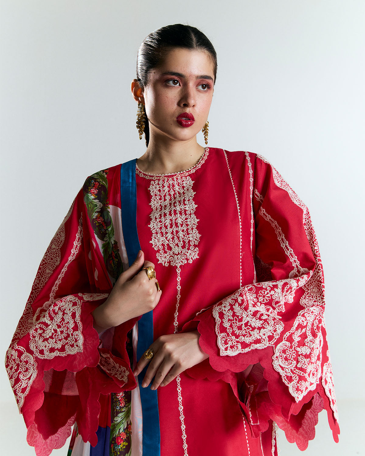Jugnu | SS 25 | Ahiti M Red Cotton
