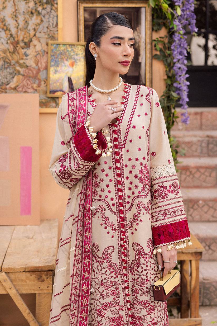 Saad Shaikh | LaAmour Luxury Lawn | Zena - Pakistani Designer Dress - by Saad Shaikh | Type: Luxury - 100% Original at Saira Sultan