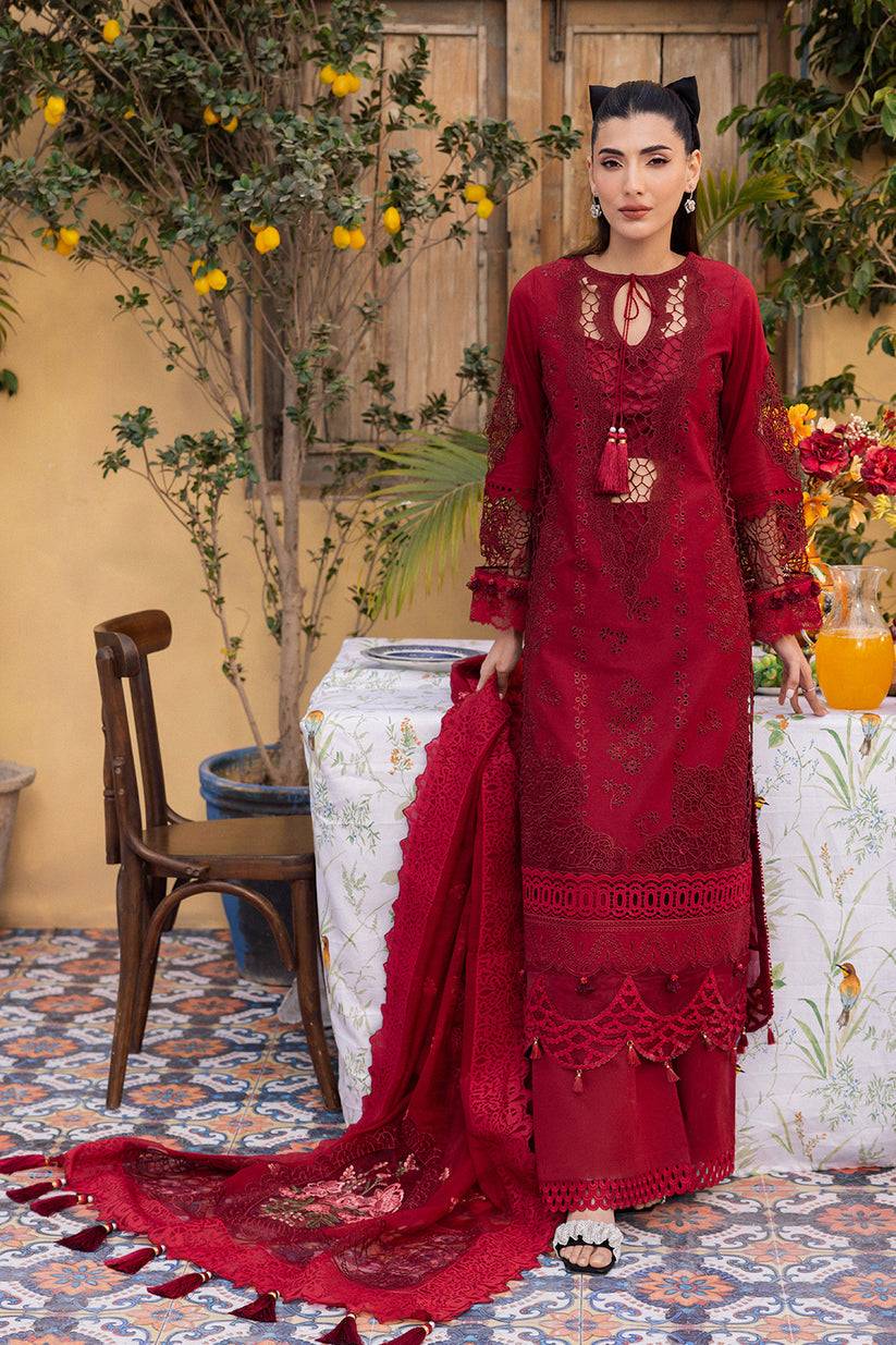 Saad Shaikh | LaAmour Luxury Lawn | Rose - Pakistani Designer Dress - by Saad Shaikh | Type: Luxury - 100% Original at Saira Sultan