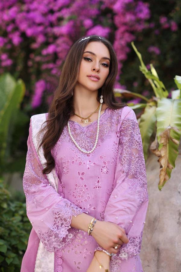 Noor by Saadia Asad | Luxury Chikankari Lawn24 | D9-A Pink - Pakistani Designer Dress - by Noor by Saadia Asad | Type: Luxury - 100% Original at Saira Sultan