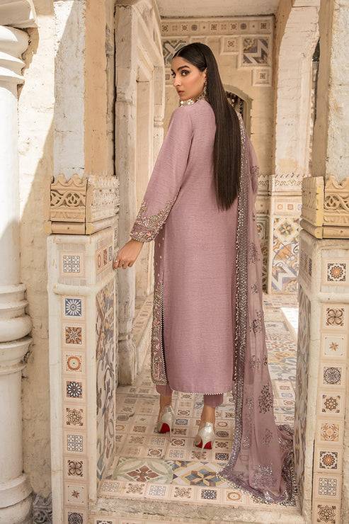 Saffron | Persia Wedding Collection | Plum Velvet - Pakistani Designer Dress - by Saffron | Type: Formal - 100% Original at Saira Sultan