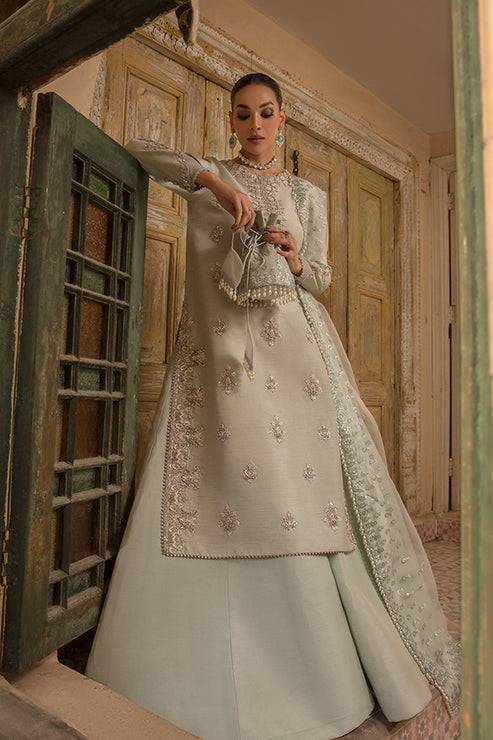 Saffron | Persia Wedding Collection | Teal Evening - Pakistani Designer Dress - by Saffron | Type: Formal - 100% Original at Saira Sultan