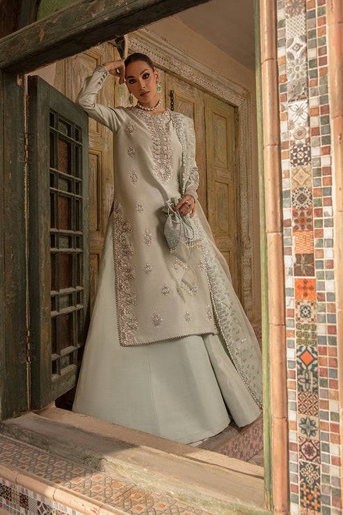 Saffron | Persia Wedding Collection | Teal Evening - Pakistani Designer Dress - by Saffron | Type: Formal - 100% Original at Saira Sultan