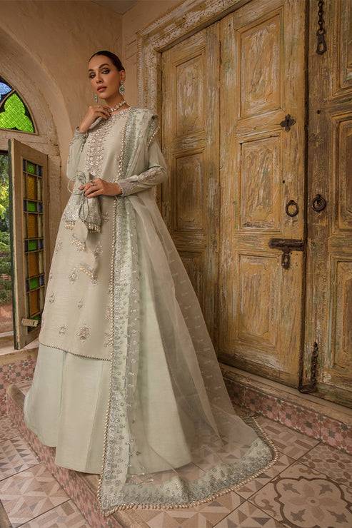 Saffron | Persia Wedding Collection | Teal Evening - Pakistani Designer Dress - by Saffron | Type: Formal - 100% Original at Saira Sultan