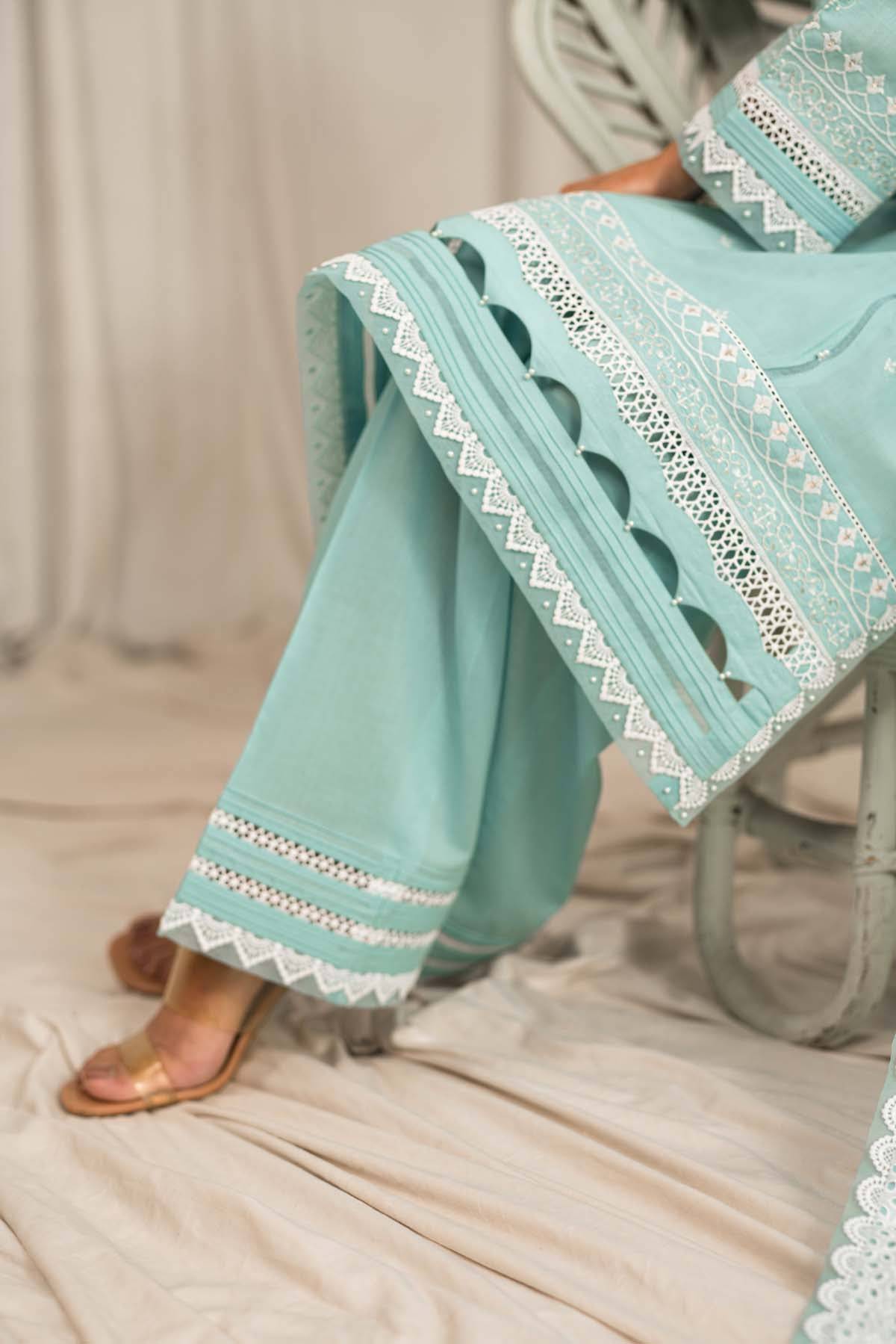 Sahar | Mirage Spring Luxury 24 | Chikankari 3 Piece - Pakistani Designer Dress - by Sahar | Type: Luxury - 100% Original at Saira Sultan