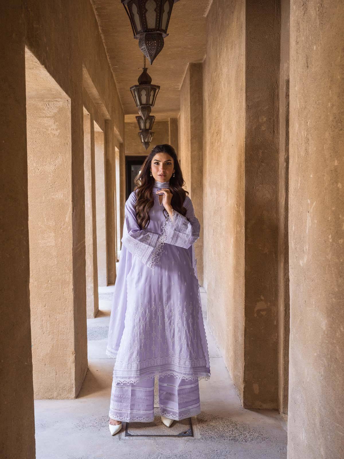 Sahar | Mirage Spring Luxury 24 | Chikankari 3 Piece - Pakistani Designer Dress - by Sahar | Type: Luxury - 100% Original at Saira Sultan