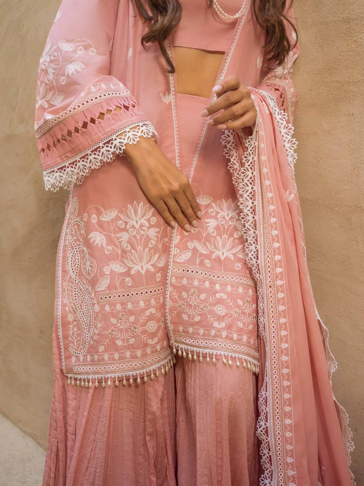 Sahar | Mirage Spring Luxury 24 | Chikankari 3 Piece - Pakistani Designer Dress - by Sahar | Type: Luxury - 100% Original at Saira Sultan