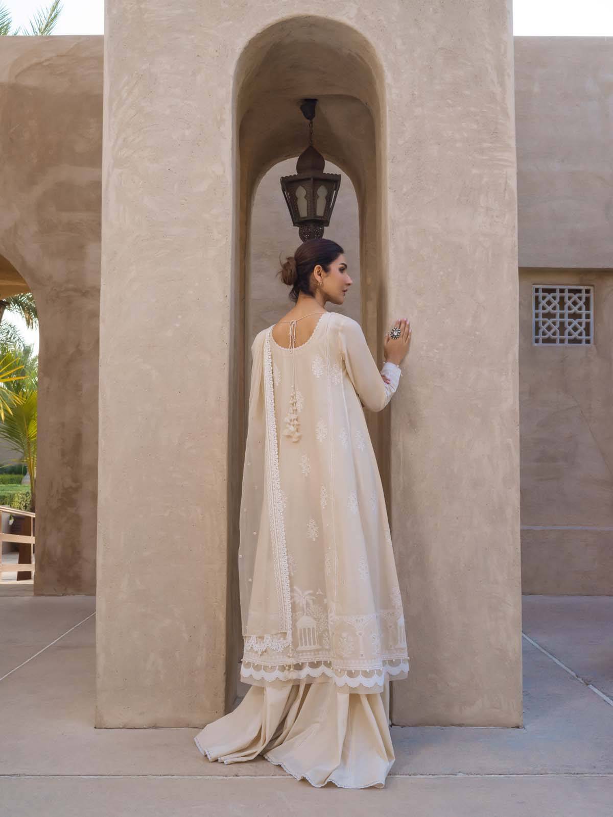 Sahar | Mirage Spring Luxury 24 | Chikankari 3 Piece - Pakistani Designer Dress - by Sahar | Type: Luxury - 100% Original at Saira Sultan
