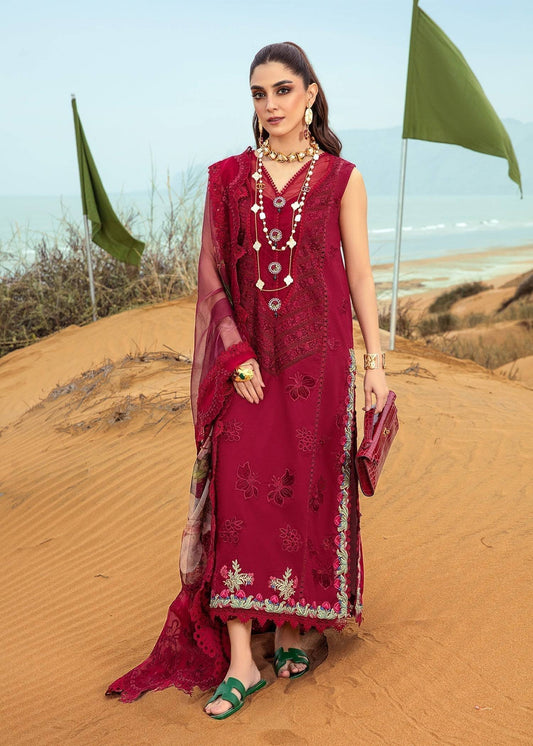 Crimson | Lawn 24 | Lillie de Jong - Cherry - Pakistani Designer Dress - by Crimson | Type: Luxury - 100% Original at Saira Sultan