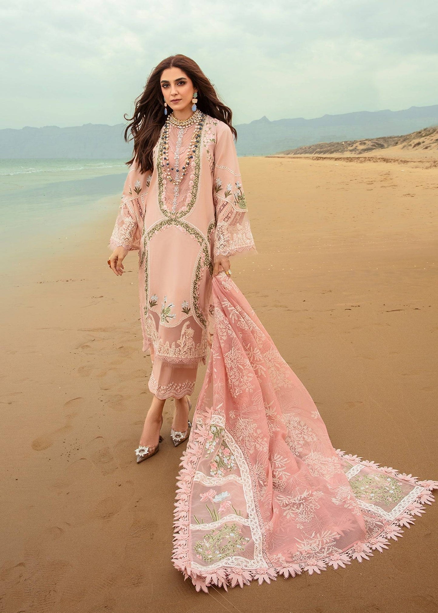 Crimson | Lawn 24 | Winds of Eden - Rose - Pakistani Designer Dress - by Crimson | Type: Luxury - 100% Original at Saira Sultan